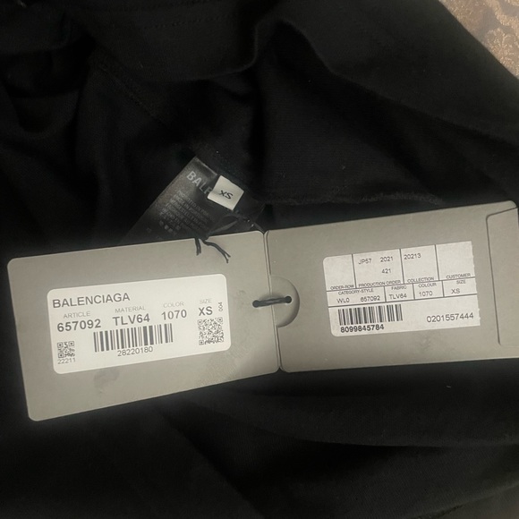 Balenciaga Mens B tank Top Shirt Sz XS NWT - Picture 5 of 7